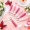 24 Pcs Galentines Party Favors Inspirational Quote Keychains Bulk for Women Men Gifts Motivational Keychain Ring(Pink)